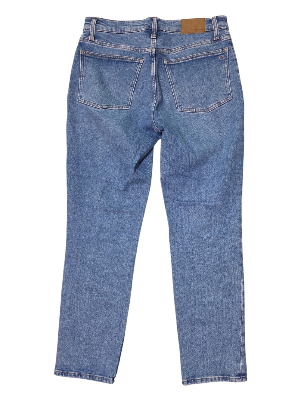 Madewell Medium Blue Denim Straight Leg Jeans Size 28 - Picture 11 of 15